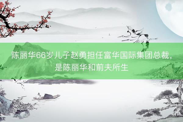 陈丽华66岁儿子赵勇担任富华国际集团总裁，是陈丽华和前夫所生