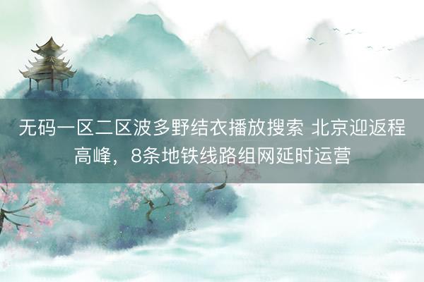 无码一区二区波多野结衣播放搜索 北京迎返程高峰，8条地铁线路组网延时运营