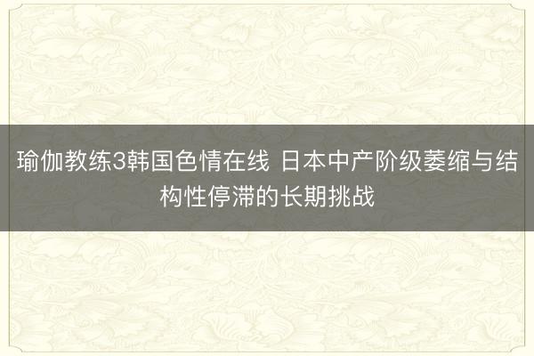 瑜伽教练3韩国色情在线 日本中产阶级萎缩与结构性停滞的长期挑战