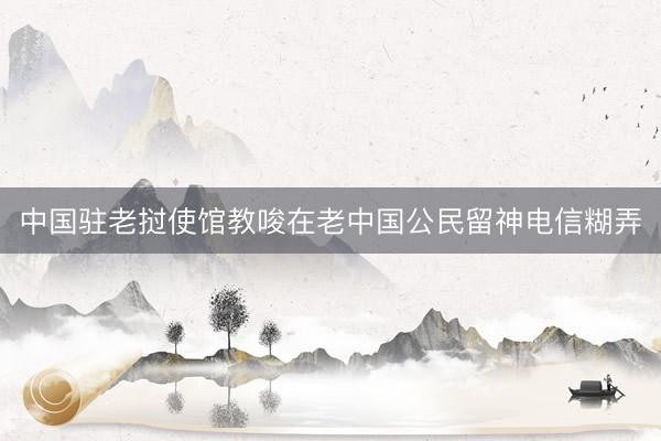 中国驻老挝使馆教唆在老中国公民留神电信糊弄